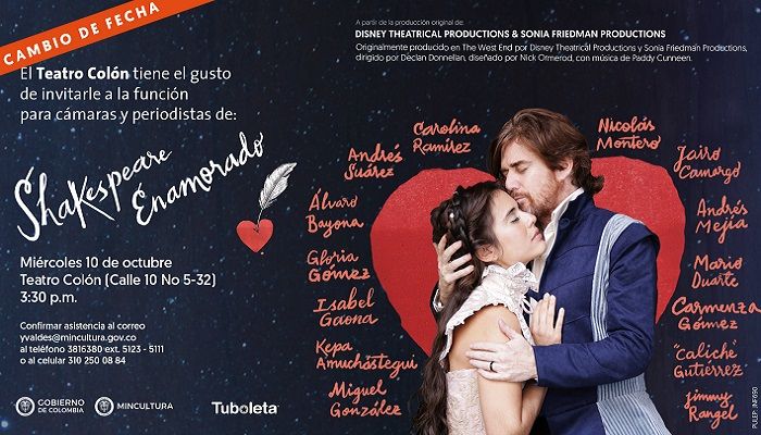 Shakespeare enamorado teatro colon - Formula Entretenimiento Shakespeare enamorado teatro colon - Formula Entretenimiento