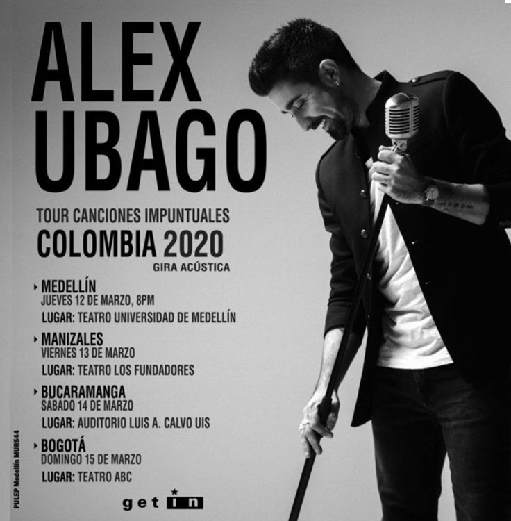 Alex Ubago - Colombia 2020 - Fórmula Entretenimiento
