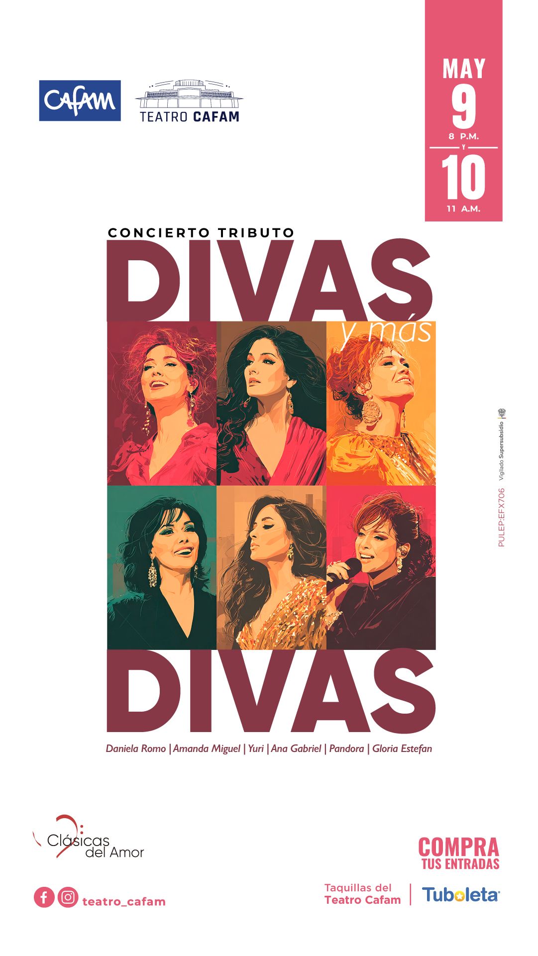 Clásicas del Amor presenta Divas y más Divas